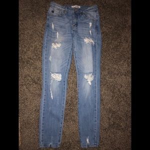 KanCan distressed skinny jeans